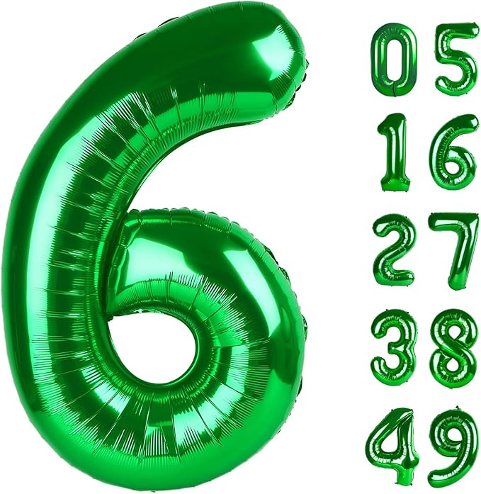 2026 number balloon dark green by Upgesy