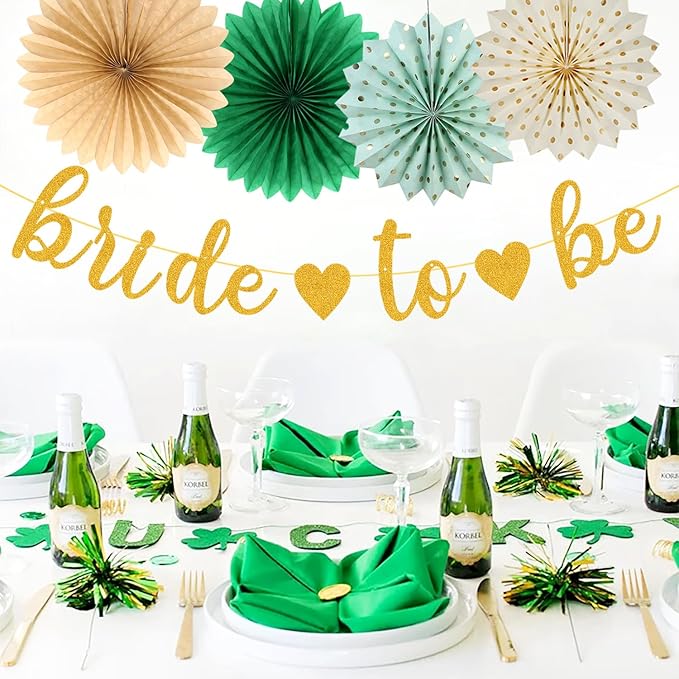 Sage Green Champagne-Gold Bachelorette Party-Decorations - Image 4
