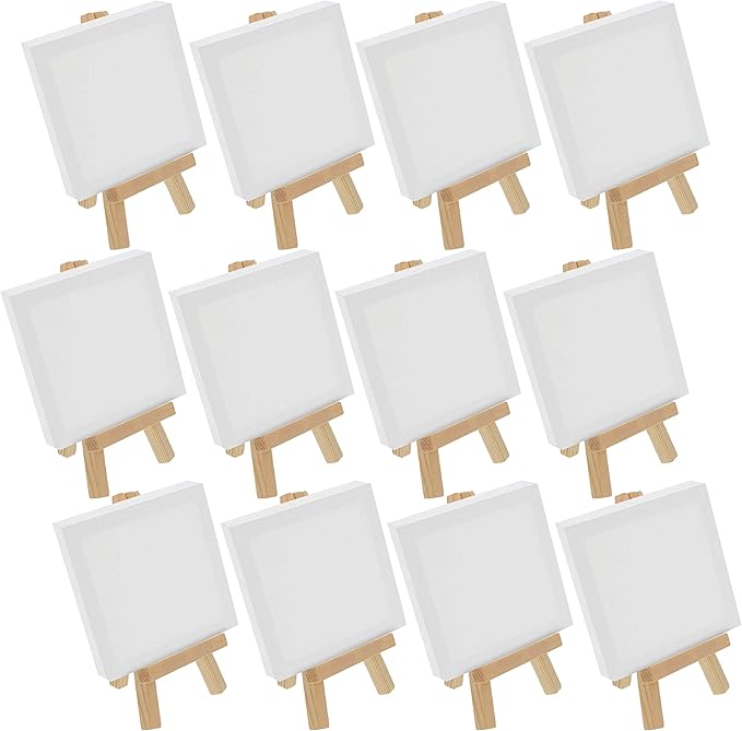 U.S. Art Supply 3" x 3" Stretched Canvas by USArtSupply