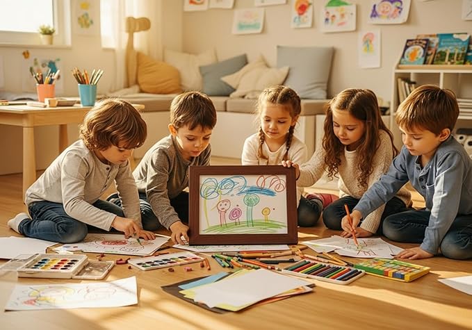 Kids Art Frames 8.5x11, Front Opening Artwork Display Frame - Image 2