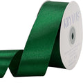 Green Satin Ribbon 1-1/2 inch X Continuous 50 Yards, Single Face Polyester by Kryvusribbon