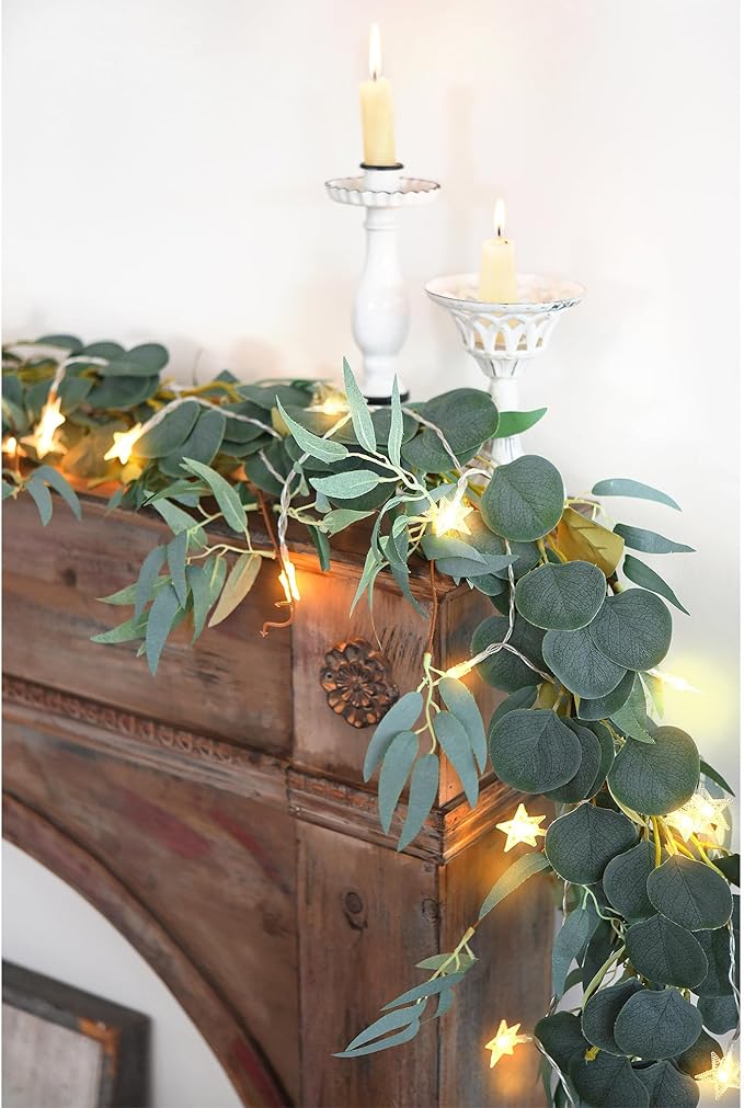 FiveSeasonStuff Woodland Whispers: Rustic Willow and Eucalyptus Garlands - Image 5