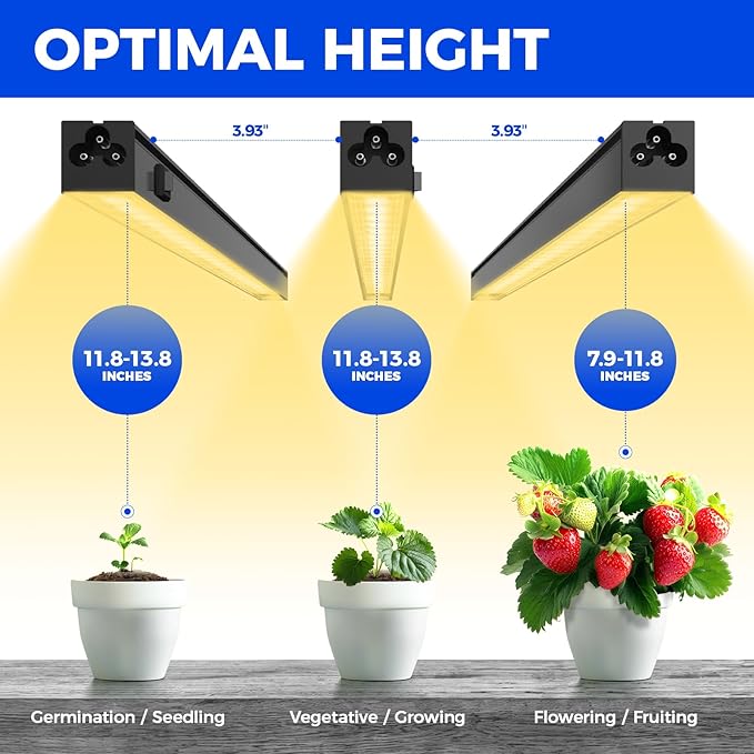 Barrina Grow Lights for Indoor Plants, Full Spectrum Sunlight, T5 Grow Light - Image 6