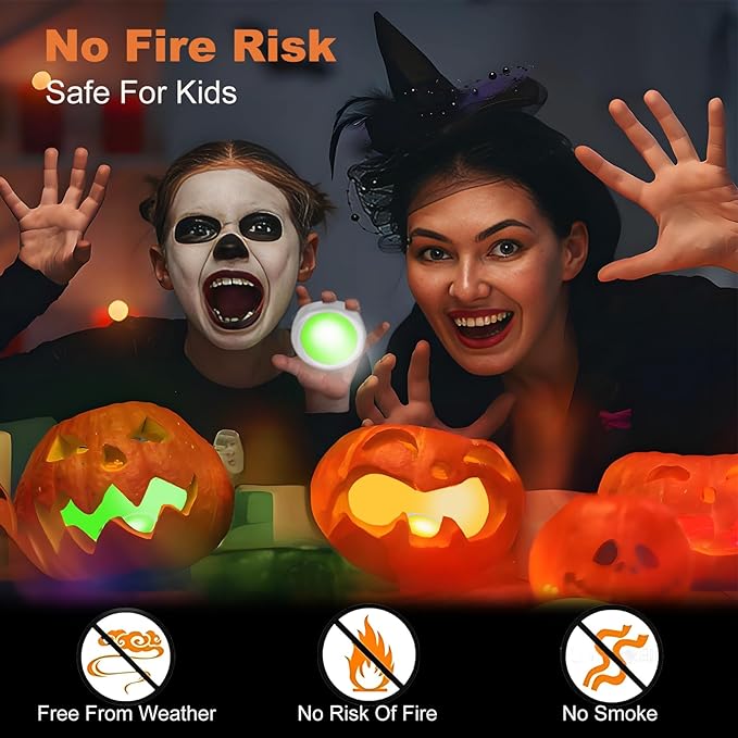LED Color Changing Pumpkin Lights - Image 4