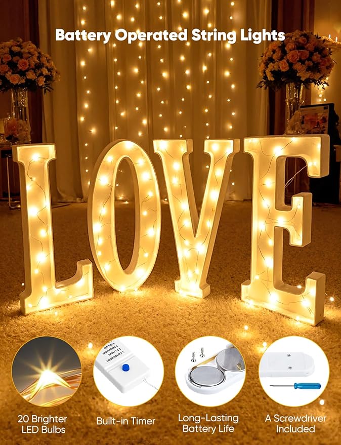 Minetom 20 Pack Fairy Lights Battery Operated String Lights, 8 Modes & Timer - Image 2