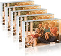 Egofine 3.5x5 Acrylic Frames 5 Pack, 20mm Thicker Frameless Clear Picture Frames by Egofine