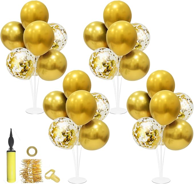Gold Party Decorations Balloon Stand Centerpiece Table Decorations - Image 9