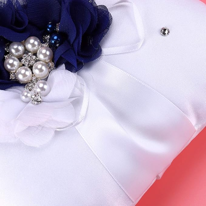 Page boy Fake Pearls Pearl Decoration Ribbon Decoration Retro Decor Artificial - Image 6