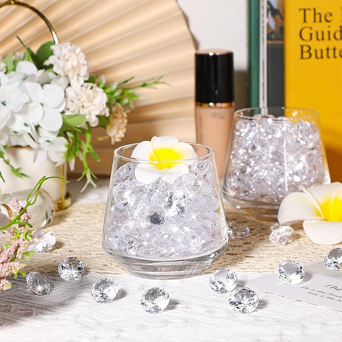 400 Pcs 0.8 Inch 20mm Clear Fake Diamonds Wedding Table Diamond Decor - Image 5