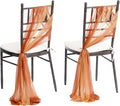 Ling's moment Wedding Chair Sashes Cover Aisle Decorations Draping Fabric by LingsMoment