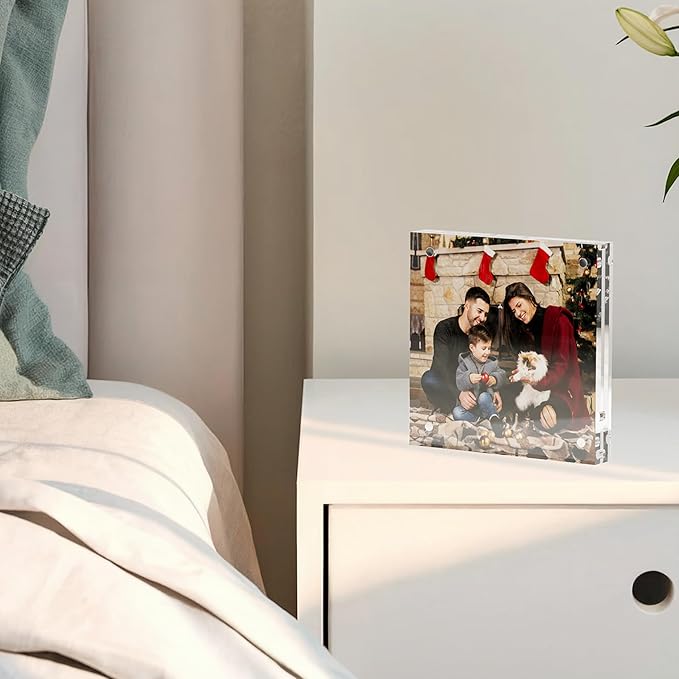 4x4 Acrylic Picture Frame 3 Pack, Desktop Display Decor Gift - Image 6