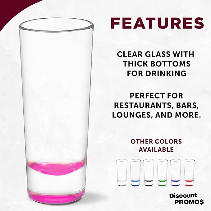 DISCOUNT PROMOS Cordial Shooter Shot Glasses 2 oz. Set of 10, Bulk Pack - Image 2