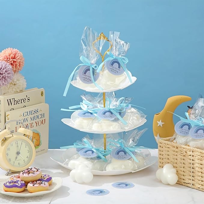 Demissle 20 Pcs Cloud Baby Shower Soap Favors Mini Handmade Soap Gifts - Image 4