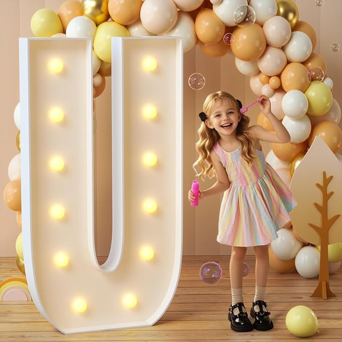 imprsv Marquee Light Up Letters, 4FT Mosaic Letters by Letsmakeitimpressive