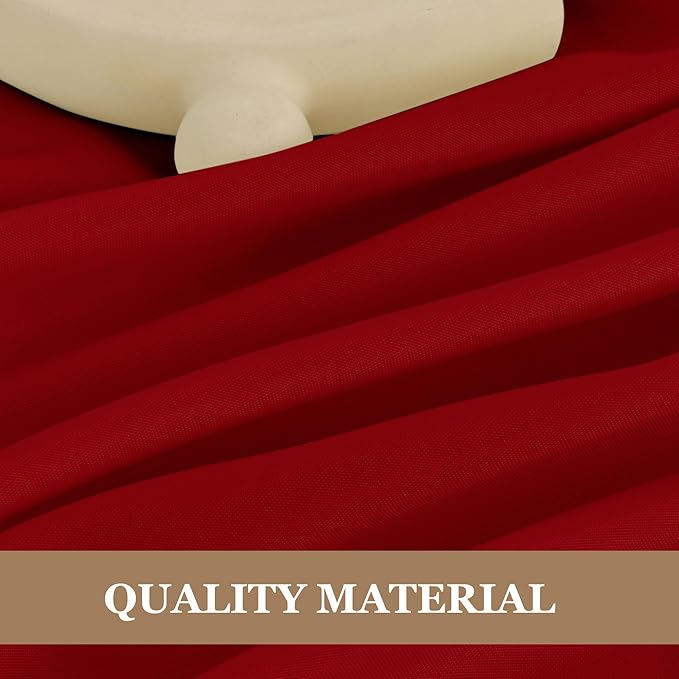 Fitable 6 Pack Red Round Tablecloths - Image 4
