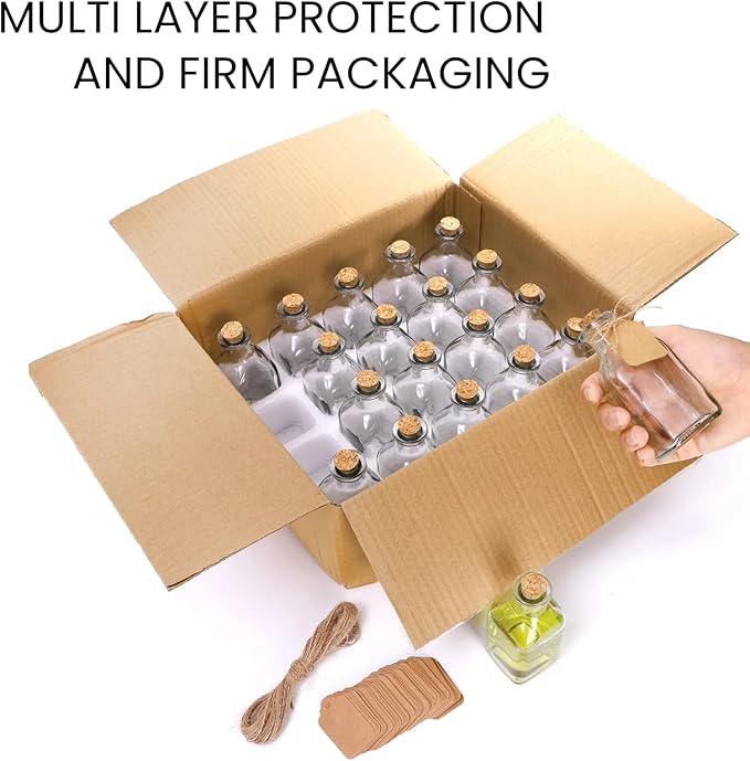 ZOOFOX 20 Pack Glass Bottles - Image 8