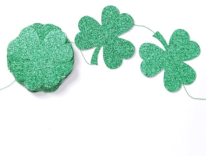 St-Saint Patricks-Day Decorations Shamrock Green-Garland - 35ft St. Patrick's - Image 4