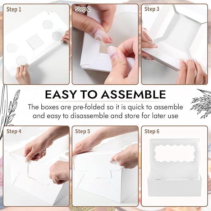 JCD 8pcs Cake Cupcake Combo Boxes - Image 7