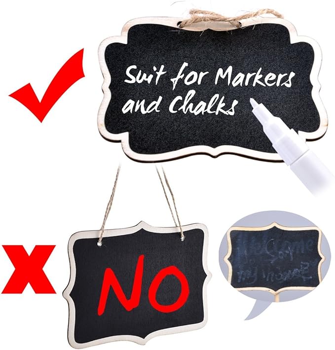 UCEC Mini Erasable Chalkboards, Double Sided Blackboard - Image 5