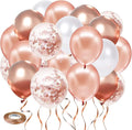 Rose Gold Confetti Balloons by Vanjehou