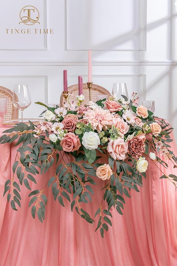 TINGE TIME Artificial Sweetheart Flower Swag - Image 6