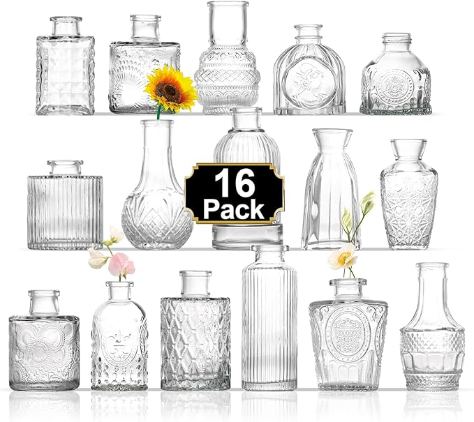 Bud Vases Set of 16, Small Vase by ROLLSCERAY