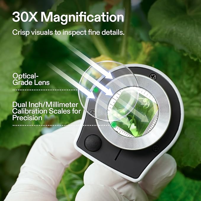 VIVOSUN 30X Rechargeable Loupe, Portable Mini Magnifier, Desktop Magnifying - Image 2
