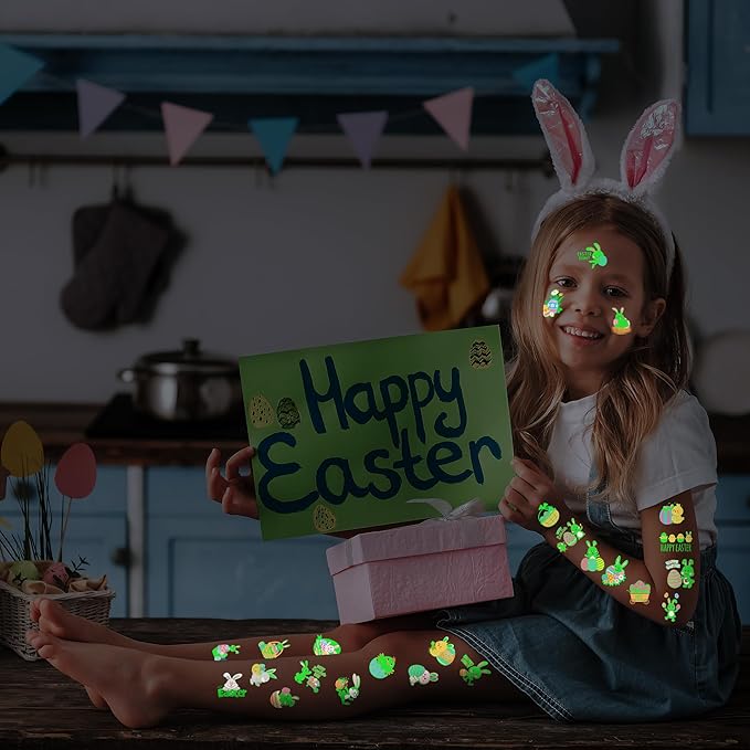 150 PCS Luminous Easter Tattoos - Image 8