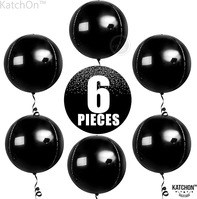 KatchOn, Large Black Mylar Balloons - Image 2