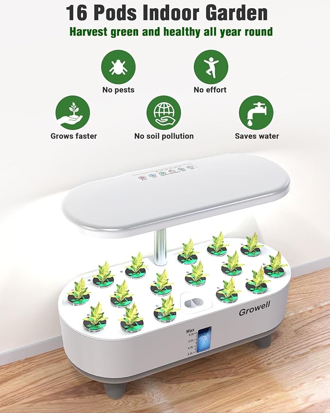 Hydroponics Growing System Kit, 16 Pods Indoor Garden - Image 7