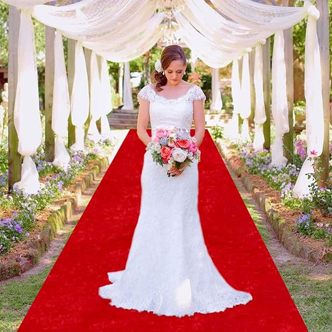 MODFUNS Wedding Aisle Runner Outdoor Red Carpet Runner - Image 4