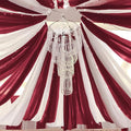 6 Panels Burgundy Ceiling Drapes by REWOMC