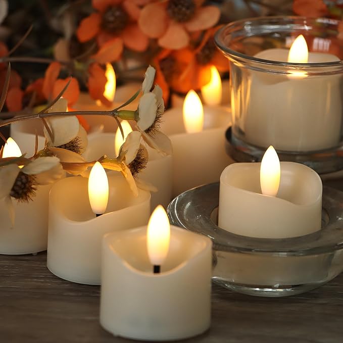 12 Pack Battery Operated Votive Candles 1.5 x 1.67 inches Flameless Votive - Image 3
