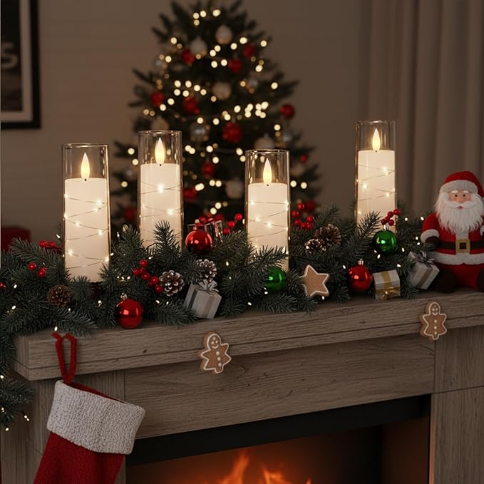 Raycare Flameless Candle with Remote Timer – 9 Flickering Acrylic Battery - Image 2