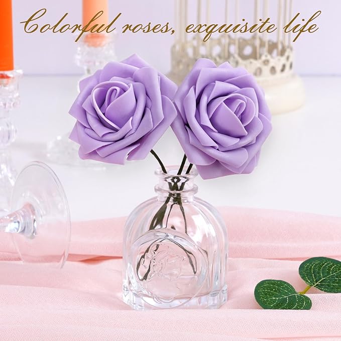 BLEUM CADE 16Pcs Artificial Flowers Fake Roses - Image 4