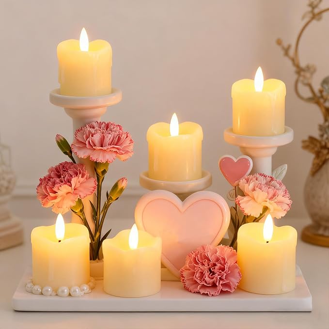 Lezonic Flameless Votive Candles Battery Operated - Image 4