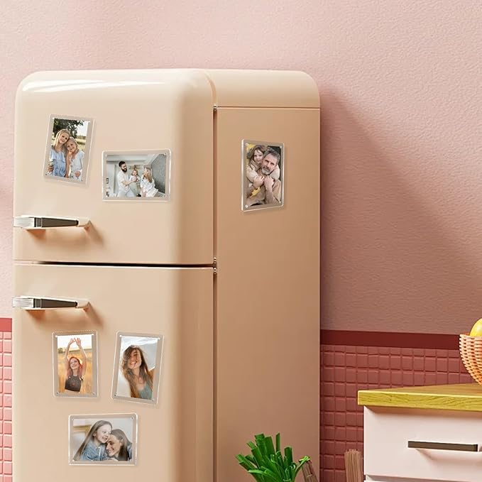 Acrylic Magnetic Picture Frames 4x6 Inch Set of 3, Tabletop and Refrigerator - Image 5