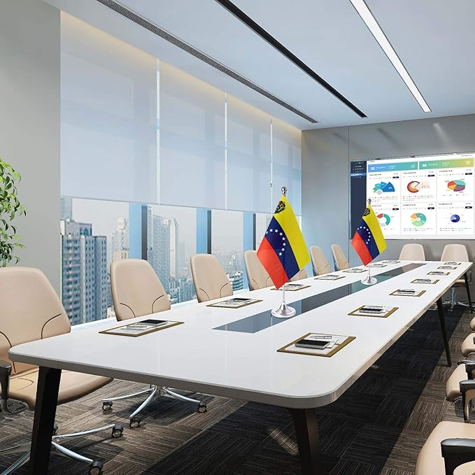 ZXvZYT 2 Pack Venezuela flag Venezuelans Table Flag Small Mini Venezuelans Desk - Image 3