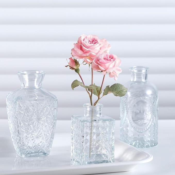 Glass Bud Vase Set of 16, Small Vases - Image 5