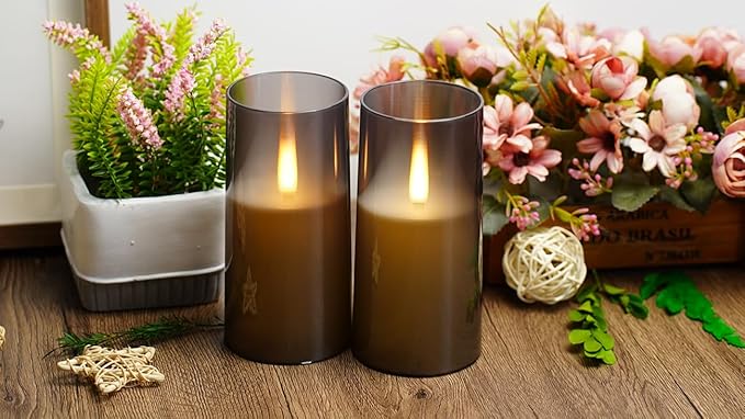 Flameless LED Candles, Upgraded Realistic Flickering Pillar Battery Operated - Image 7