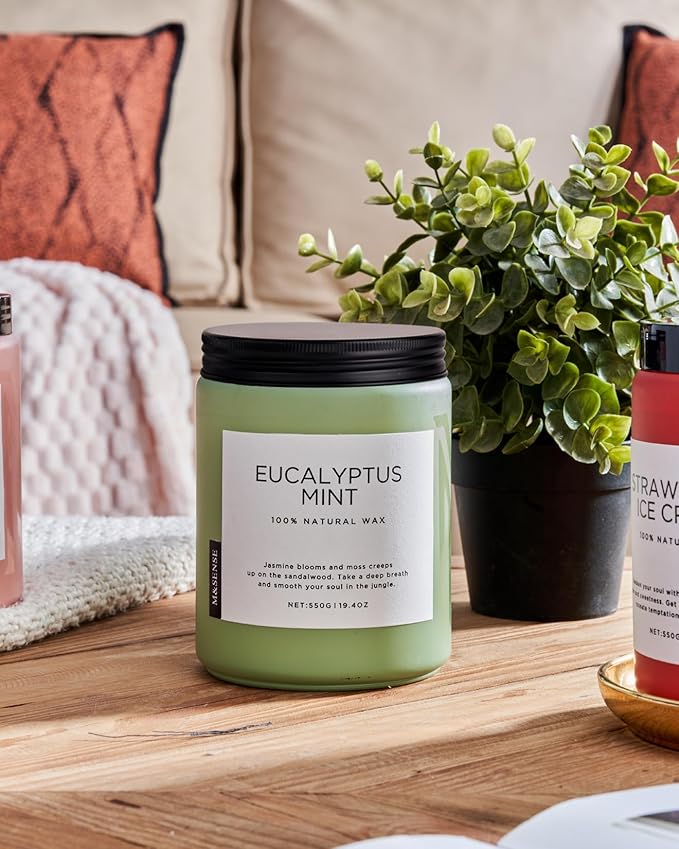 M&SENSE Eucalyptus & Mint Candles - Image 8