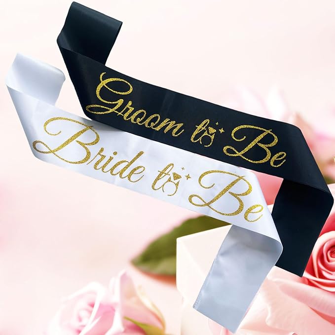 Bride Sash Bachelorette Party Bride and Groom to Be Sash - Image 2