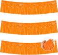 BEISHIDA 3 Packs Metallic Foil Fringe Garland Orange Wall Hanging Tinsel Fringe by Beishida