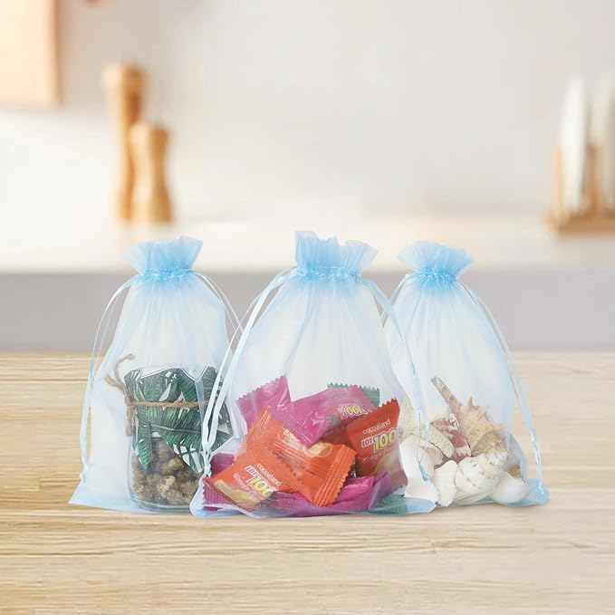 Wudygirl 100PCS Sheer Organza Bags - Image 3