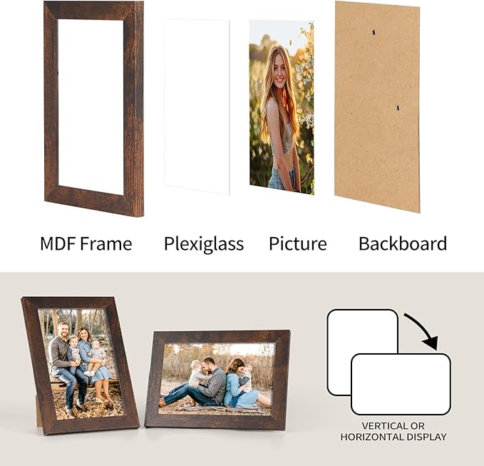 PETAFLOP Wooden Picture Frame 4x6 Bulk Set of 18 - Image 7