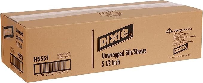 Dixie Plastic Coffee Stirrers, 5.5" Disposable Drink Stir Sticks - Image 3