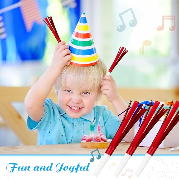 Metallic Fringed Noise Makers, for Noise Makers Party Favors, New Year Party - Image 4