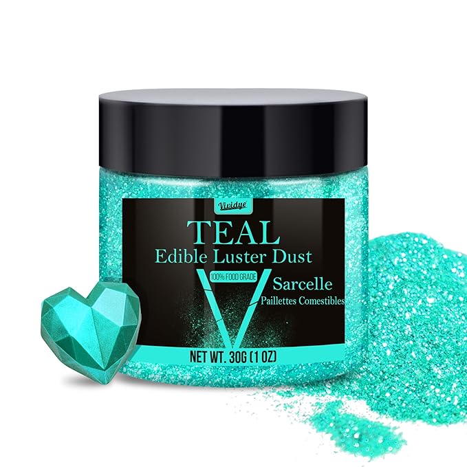 Edible Glitter - 30g / 1oz Luster Dust Edible Glimmer Powder by Vividye