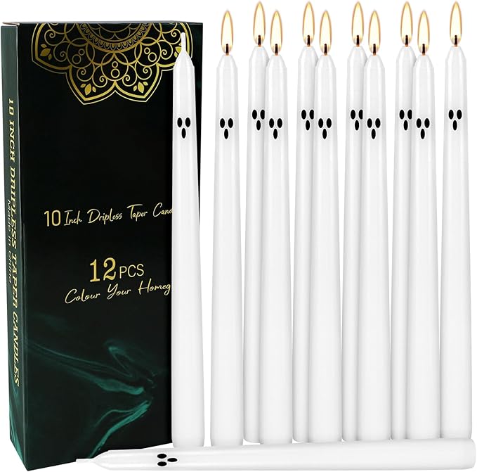 12 Pack Halloween Taper Candles - Image 2