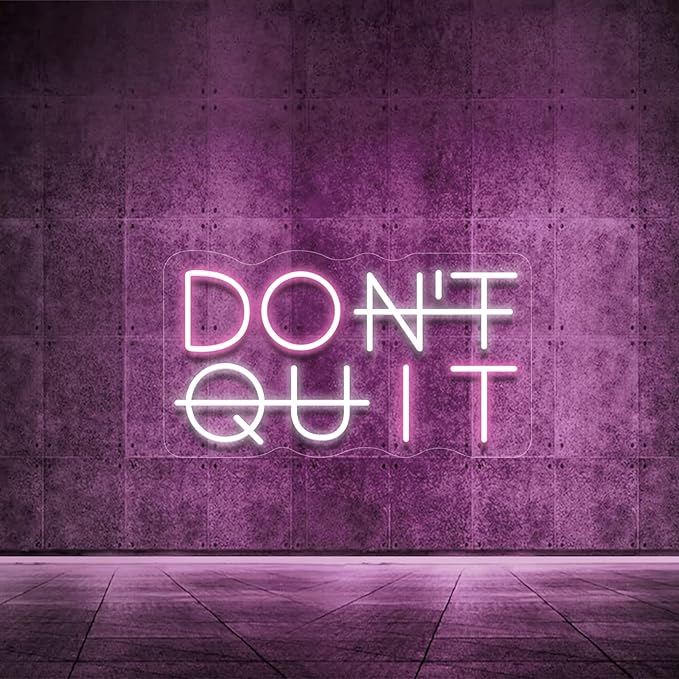 Don't Quit LED Neon Sign for Wall Decor, DO IT Neon Lights Party Decorations by YIKBIKSNeonSign